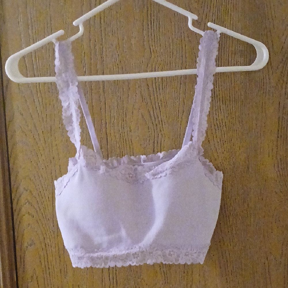 Victoria's Secret Light Purple Lace Bandeau New Without Tags